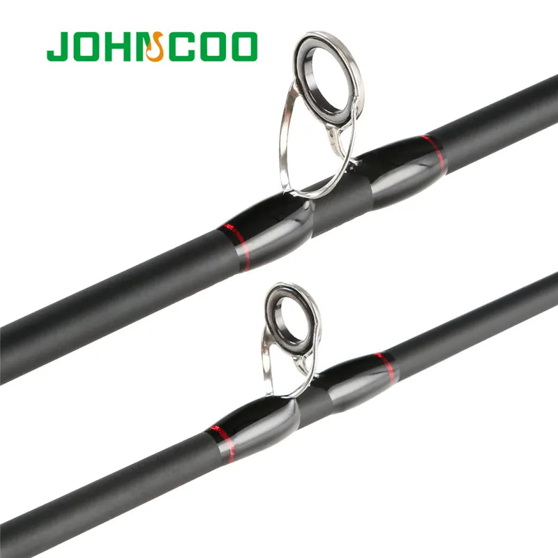JOHNCOO 2,1, 2,4, 2,7, 3,0 м для большой игровой спиннинговой удочки, 30-200 г, соленая вода, 2 наконечника, удочка для лодки, удочка для серфинга, рыболовные снасти