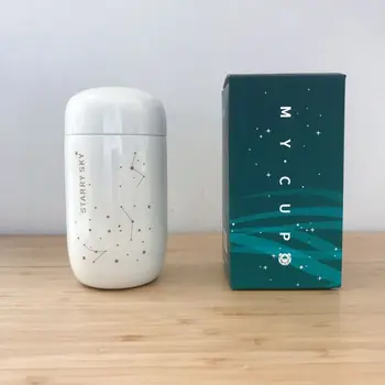 

Portable Thermos Bottle Mini 200ML 304 Stainless Steel Vacuum Flask Starry Sky Thermo Bottles Leakproof Coffee Mug Unique Gift