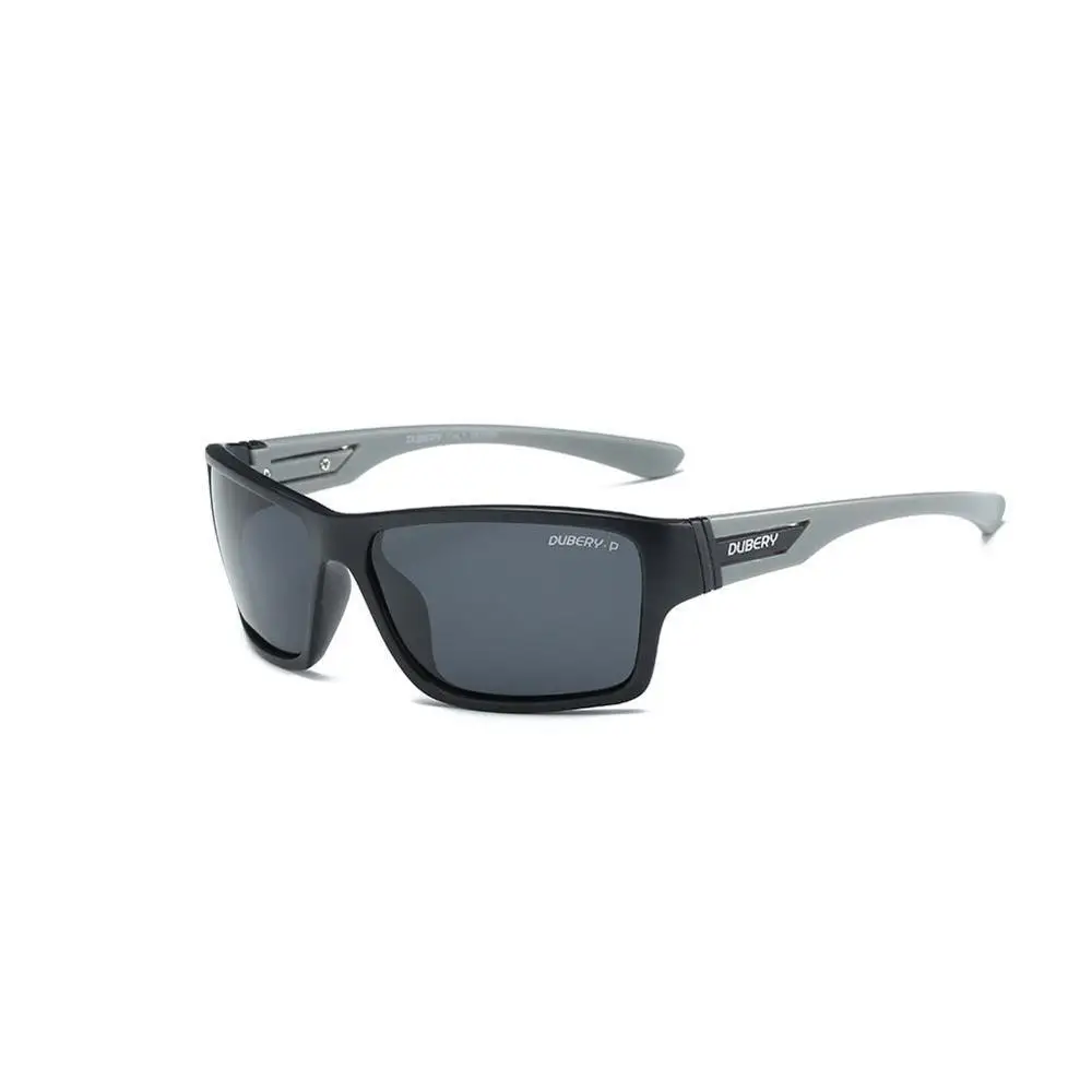 DUBERY, поляризационные солнцезащитные очки, мужские очки для вождения, мужские солнцезащитные очки для безопасности,, роскошные брендовые дизайнерские очки - Цвет линз: Gray