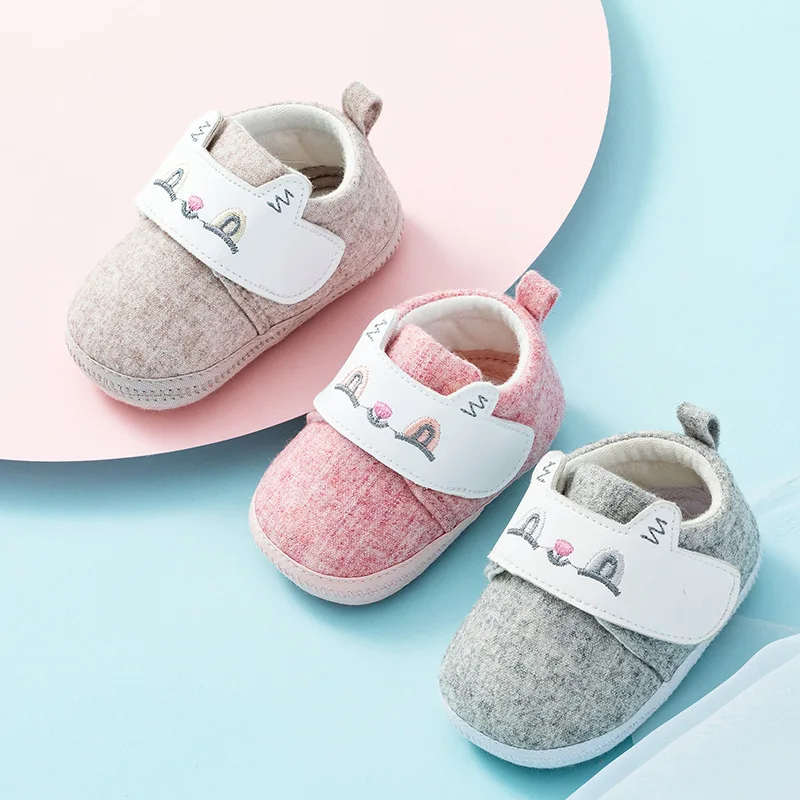 

New-born Baby Shoes Spring and Autumn 2019 Anti-footwear Three-color Optional Breathable Deodorization