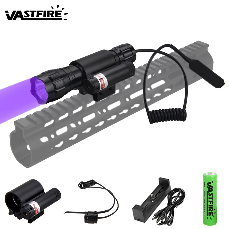 

501B UV Led Flashlight Ultraviolet Flashlight Ultra Violets Invisible Zoomable Torch Lamp for Pet Stains Hunting Marker Checker