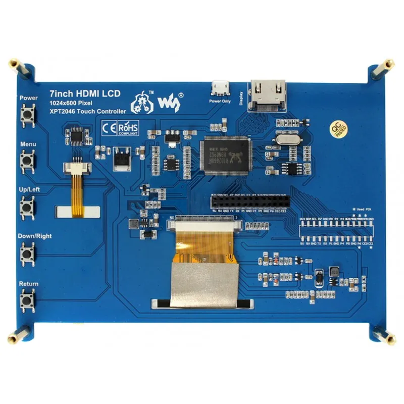 1024  600 7 ġ HDMI LCD ÷ ׼ ġ ũ ̴ PC ,   4B / 3B + / 3A + / 3B 
