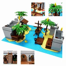 

New Island Pirates Set Building Blocks MOC Toys for Boys Kids Birthday Gift Compatible Technical City Bricks Construction Bricks