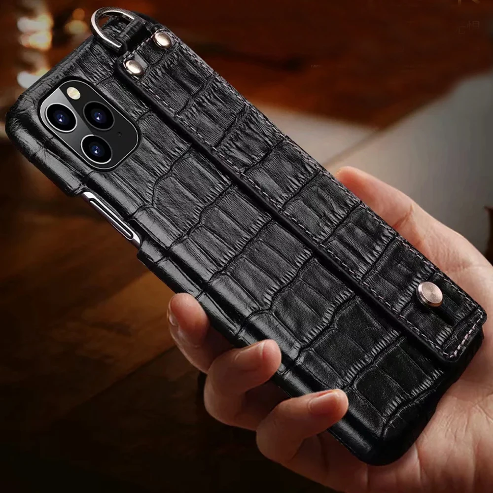 Luxury-Crocodile-texture-Genuine-Leather-Fundas-for-iPhone11-iPhone-11-Pro-XS-Max-X-XR-7 (1)