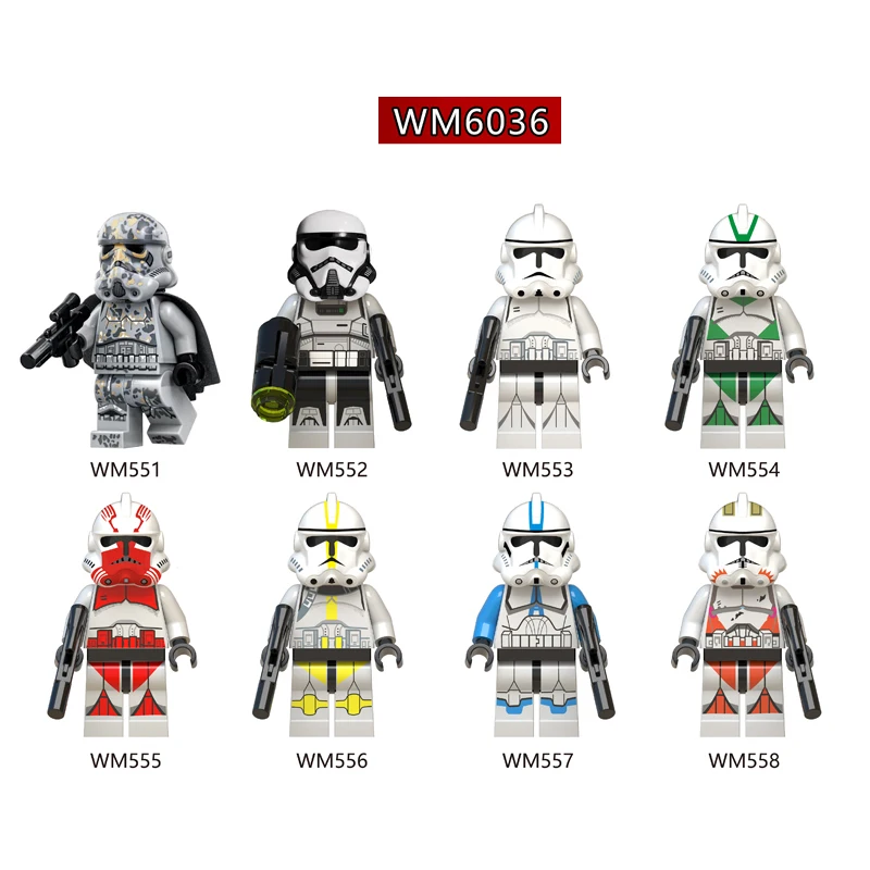 

Single Sale Mimban Imperial Patrol Swamp Star Corps Imperial Red Clone Troopers Building Blocks Children Gifts Toys DIY WM6036