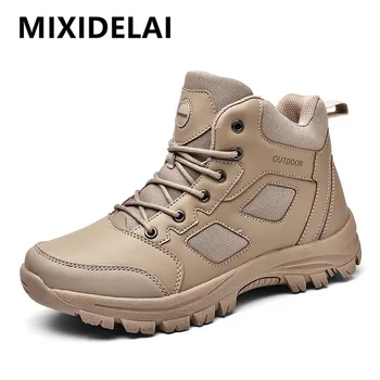 

Brand Winter Men Casual Shoes Men Leather Sneakers Autumn Men Work Shoes Outdoors Non-slip Hiking Shoes Men's Shoes Size 39-48