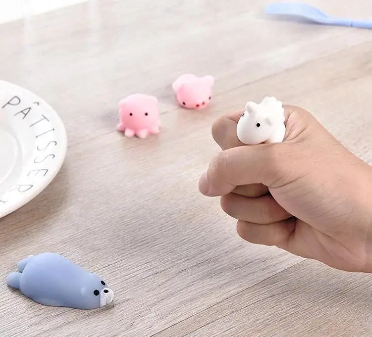 26 Style Squishy Slow Rising Jumbo Toys Animals Cute Kawaii Squeeze Cartoon Toy Mini Squishies Cat rebound Animal Gifts Charms