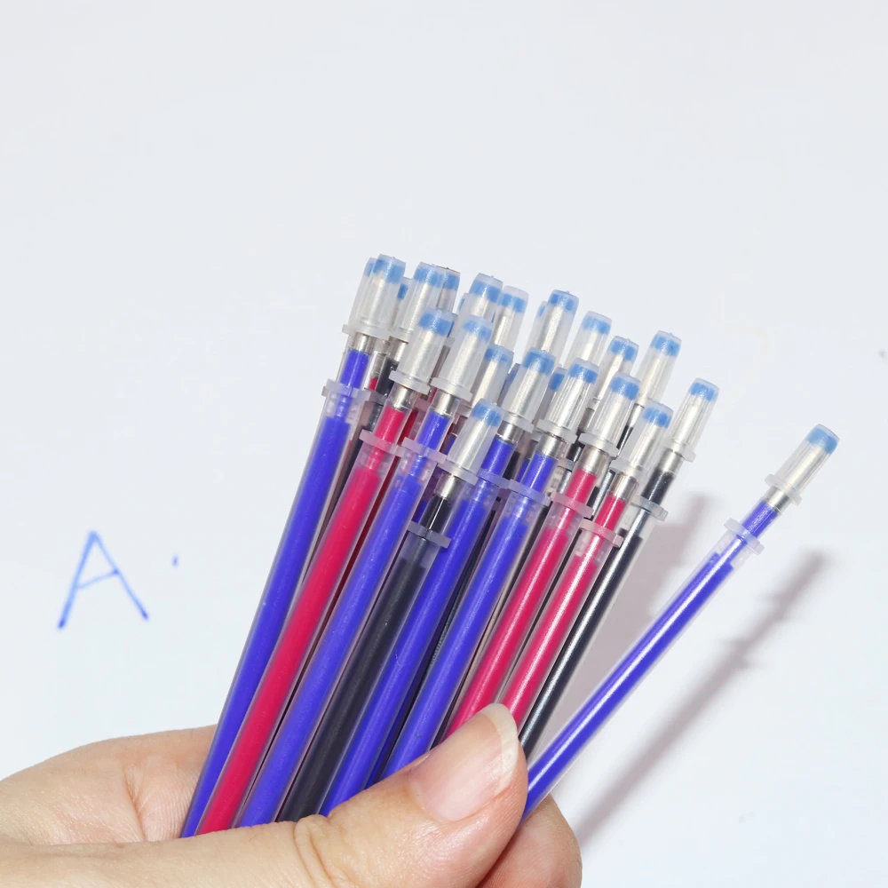 40Pcs Fabric Marker Heat Erasable Pen with a Storage Box High Temperature Disappearing Pen Refill for Dressmaking Patchwork