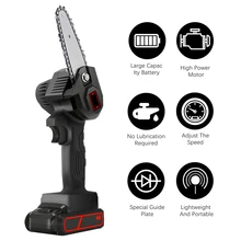 Serra de corrente elétrica profissional sem fio tesoura de poda elétrica recarregável 21v bateria de lítio árvore ramo podador jardim ferramenta