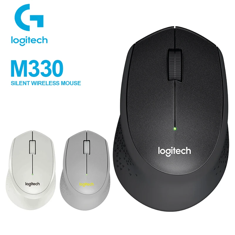 Logitech M330 Беспроводная Бесшумная мышь с 2 4 ГГц USB 1000DPI оптическая поддержкой