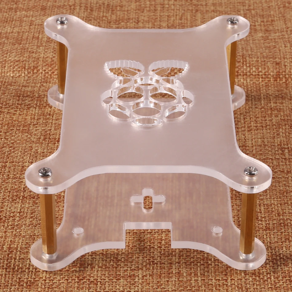 Акриловый чехол для Raspberry Pi 4 прозрачная коробка с логотипом совместимый 3 Model B 3B