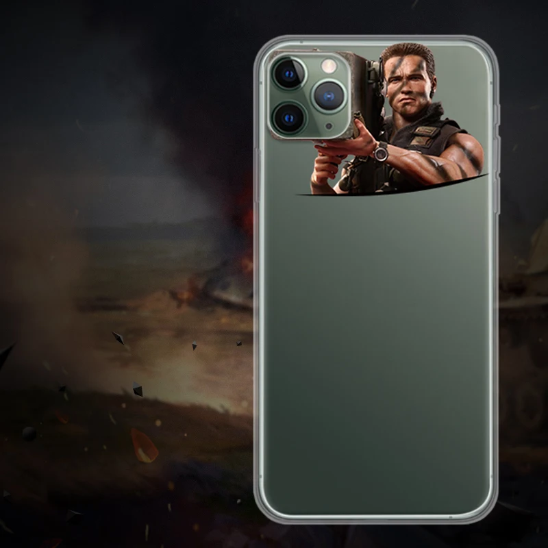 Арнольд Шварценеггер фильм плакат чехол для телефона для iPhone 11 Pro max прозрачный мягкий чехол для iPhone 11 чехол