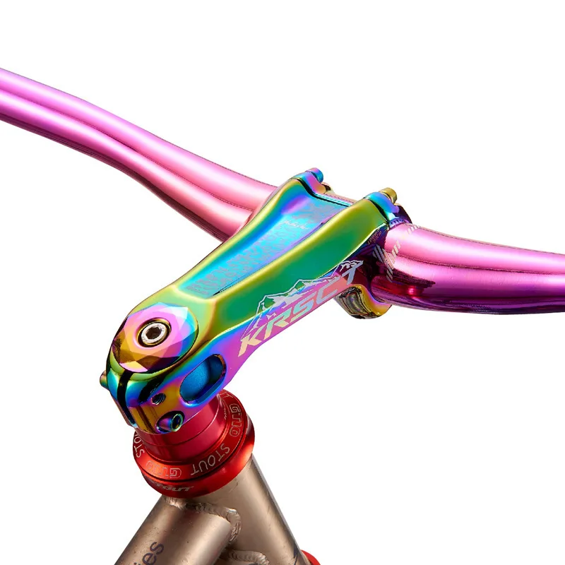 

KRSEC Colorfulmtb stem Riser CNC Ultralight MTB Road Bike Offroad AM Negative 20 Degrees Bicycle Aluminum alloy stempotencia mtb