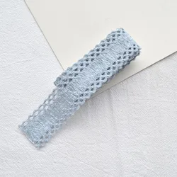 Hollow Lace Polyester Webbing Ribbon - 25MM, 1 Yard for DIY Hair Accessories & Head Jewelry (Blue)
