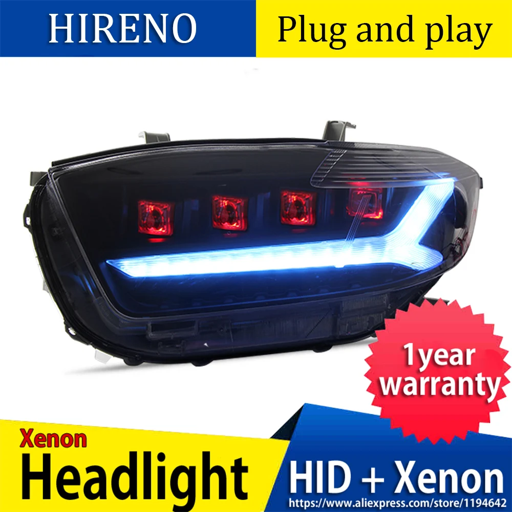  Car Styling-for-Toyota Highlander Headlights 2009-2011 Highlander LED Headlight DRL Lens Double Bea - 4000328135740