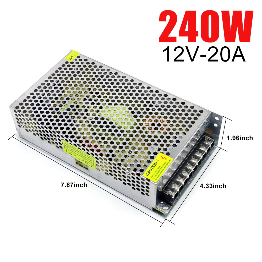 Питание AC-DC 12V 3A 5A 10A 15A 20A 30A 40A 42A 60A трансформатор для освещения светодиодный свет полосы переключения драйвер адаптера питания