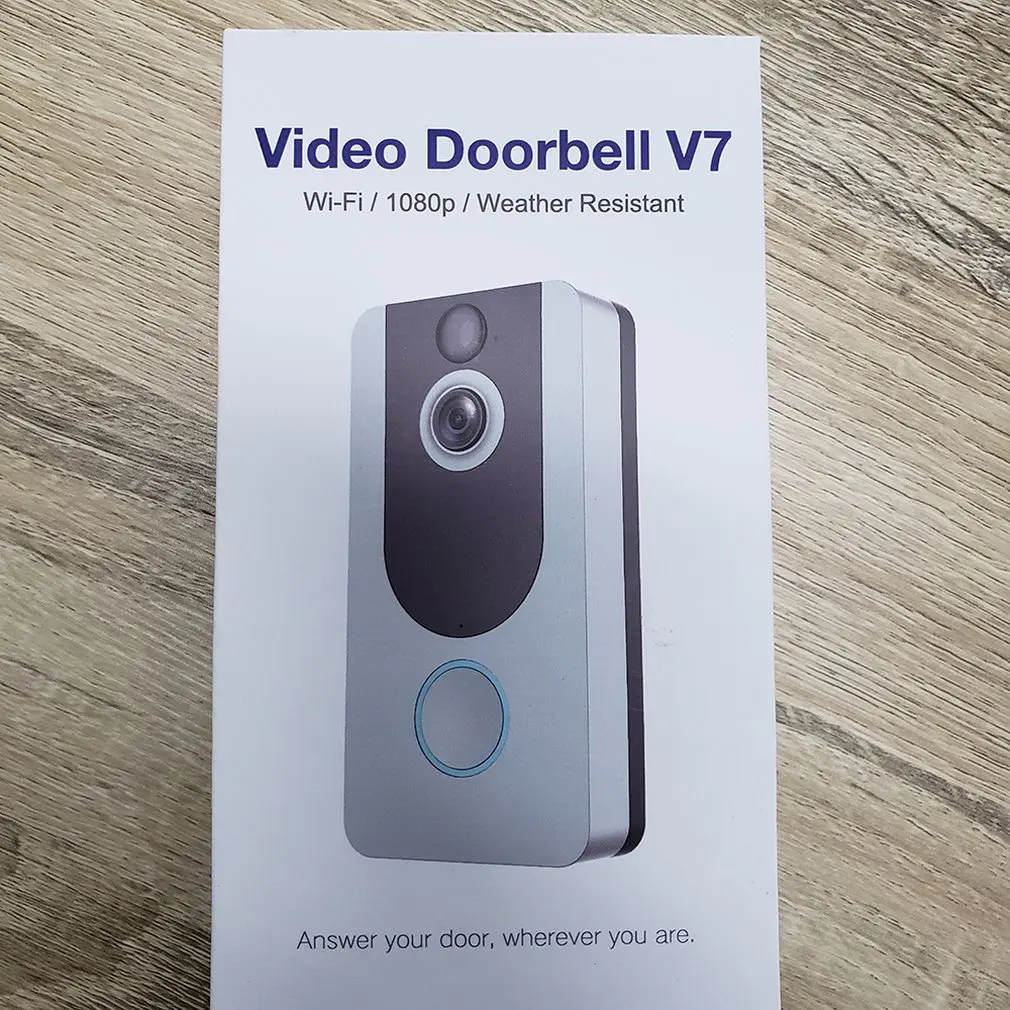 V7 HD 1080P смарт WiFi видео дверной звонок камера визуальный домофон с колокольчиком ночного видения IP дверной звонок беспроводная камера безопасности