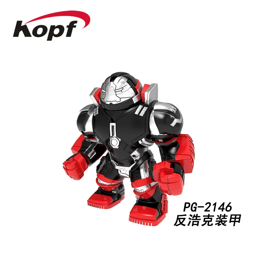 PG2146 20Pcs No Box 20 шт. 7 см большие размеры строительные блоки Супер Герои черные Локи, Тор Черная пантера Человек-паук Железный человек детские игрушки PG8258 - Цвет: PG2146 20Pcs No Box