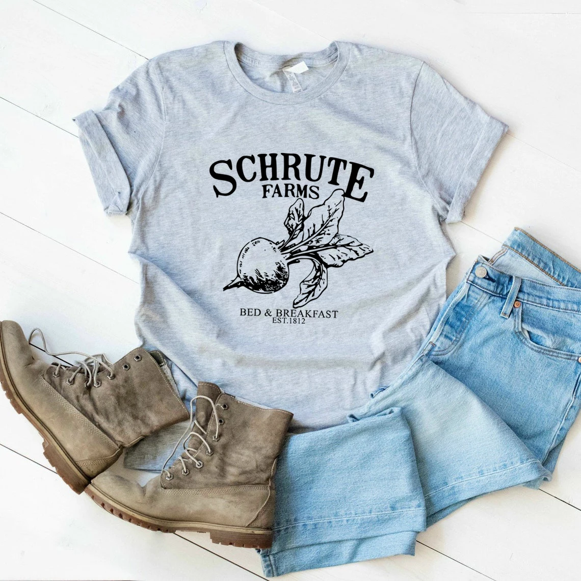 Schrute Farms Shirt Schrute Farms Bed and Breakfast T-shirt Funny Dwight Tee Dwight Office Top