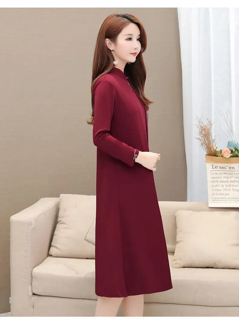 5XL 6XL осенне-зимние винтажные платья размера плюс, женские платья большого размера для офиса, зеленые женские элегантные длинные вечерние платья