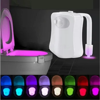 

WC Light LED Motion Sensor 8 Colors Automatic Change Toilet Night Light