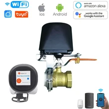 Vanne de contrôle intelligente sans fil Tuya ZigBee, pour gaz et eau, domotique, fonctionne avec Alexa et Google Assistant