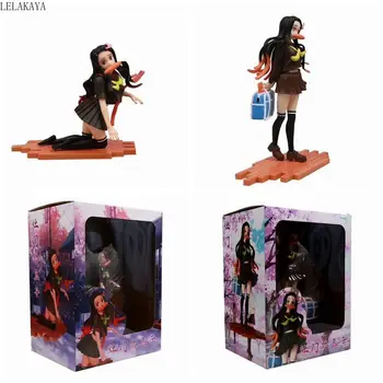

Demon Slayer: Kimetsu no Yaiba Kamado Nezuko School Uniform Kneeling Standing Ver. Sexy girls Anime PVC Action Figure Model Toys
