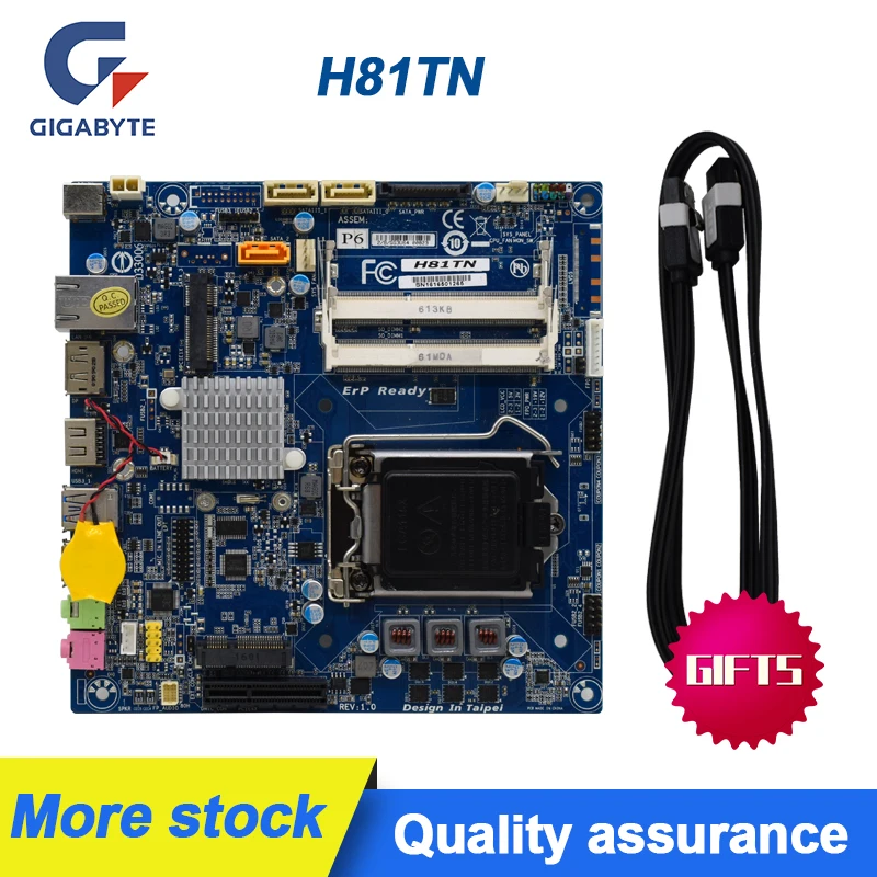 GIGABYTE GA H81TN все в одном полувысокий ультратонкий ITX материнская плата для