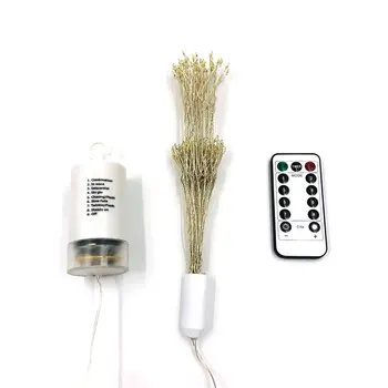 

Led Copper Wire Starburst Lights Battery Operated Dimmable String Light Indoor Outdoor Christmas Festive Decoration Fairy Light