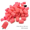 50Pcs Plastic Sanding Caps Nail Drill Accessories Pedicure Care Polishing Sand Block Foot Cuticle Remove Tool With Rubber Grip 3