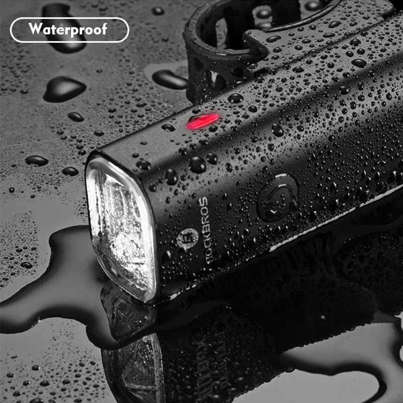 Perfect ROCKBROS USB Charge Bicycle Light Rainproof Bike Headlight Flashlight MTB Road Cycling Front Lamp Outdoor Night-riding Equipment 2