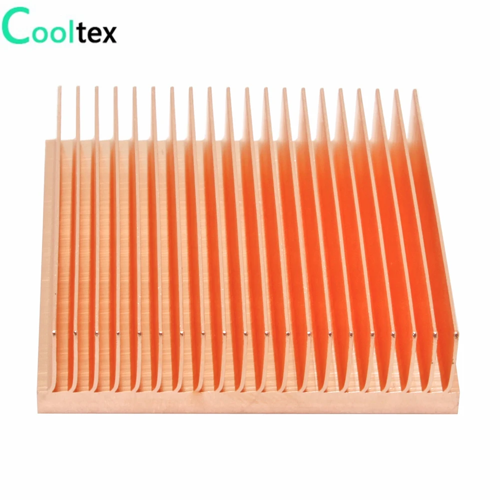 dissipateur thermique en cuivre ailerons de radiateur de refroidissement pour puce électronique offre spéciale