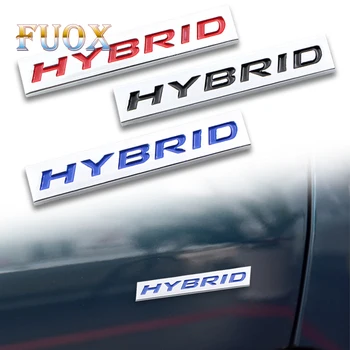 

2PCS Fashion 3D Car Accessories Hybrid logo Metal Car Stickers Badge Decal For Toyota Prius Camry Crown Auris Rav4s Car Styling