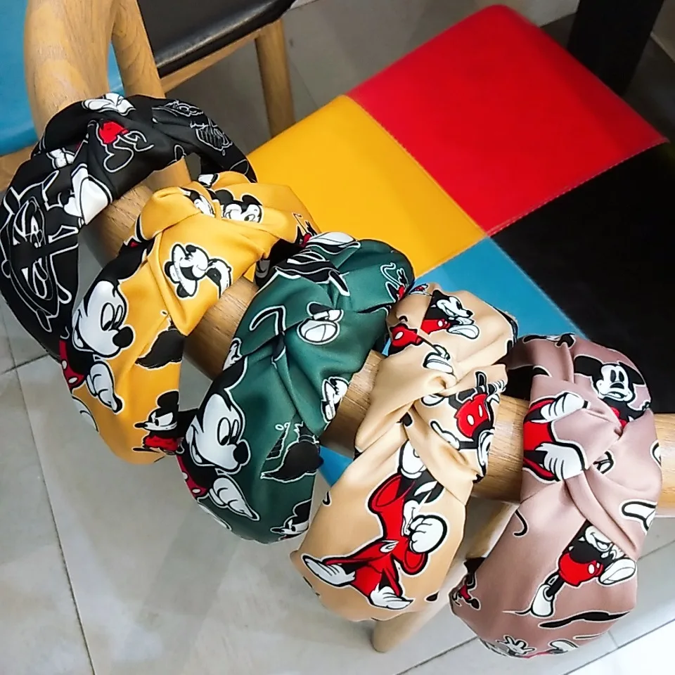 

2020 Hair Bands for Women Bow Knot Hairband Mickey Minnie Cross Knot Hair Head Hoop Headbands Dchristmas Hair Accessories