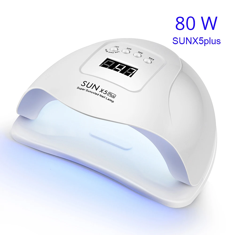 лампа для ногтей УФ сушки с 36 светодиодами 80 Вт Sun X5 Plus маникюра ледяная гель