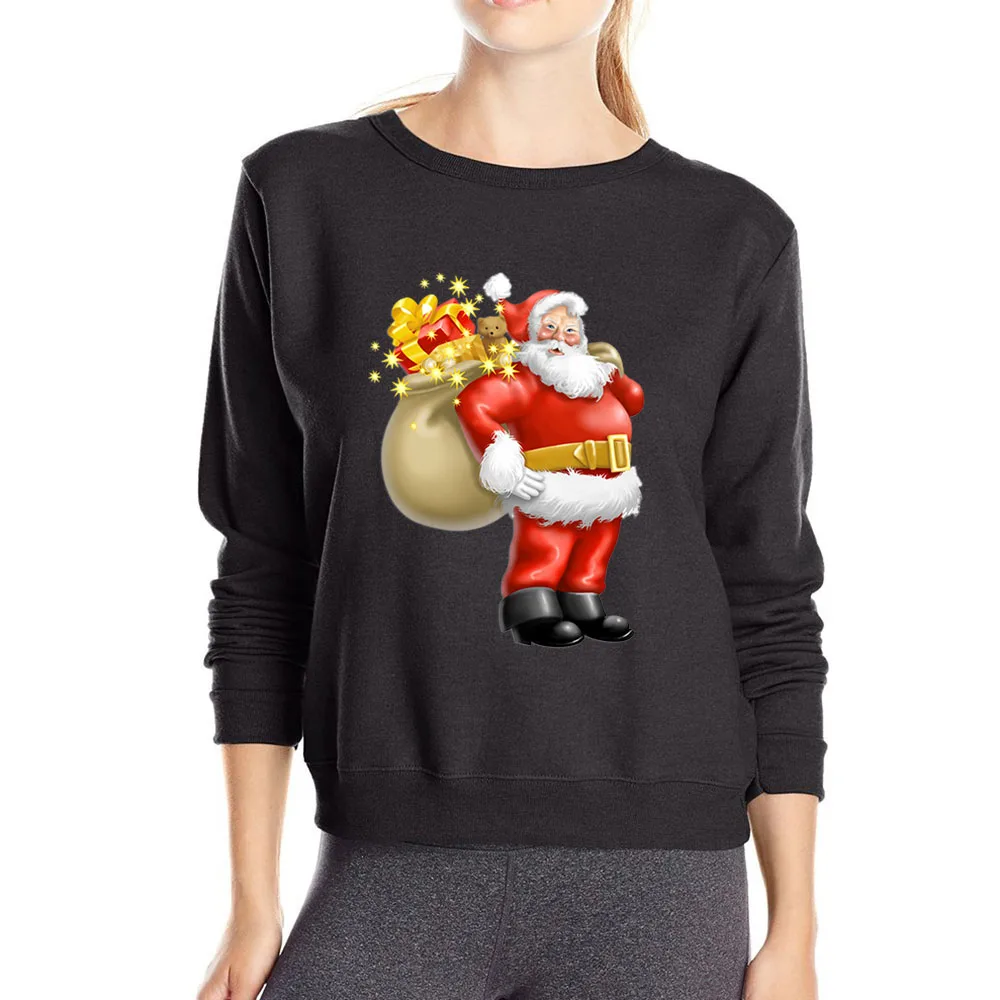 Merry Christmas, Женская толстовка, толстовки, забавная Толстовка с длинным рукавом, Санта рудолф, Женская толстовка с капюшоном, спортивная одежда