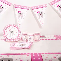 51 шт./лот зубы Ilk Disim Baby Shower вечерние таблички для девочек сувениры баннер салфетки скатерть Декор тарелки чашки использовать для 10 человек