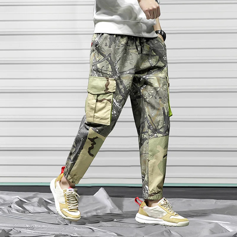  Urban Overalls Outwear Camo Tactical Pants Men Multi-pocket Harem Pants City Tactical Cargo Pants M