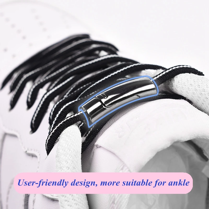 1Pair Elastic Flats shoelaces Magnetic Quick No Tie Shoe Laces Kids Adult Unisex Locking Shoelace Sneaker Shoe Laces Strings 1Pair Elastic Flats shoelaces Magnetic Quick No Tie Shoe Laces Kids Adult Unisex Locking Shoelace Sneaker Shoe Laces Strings