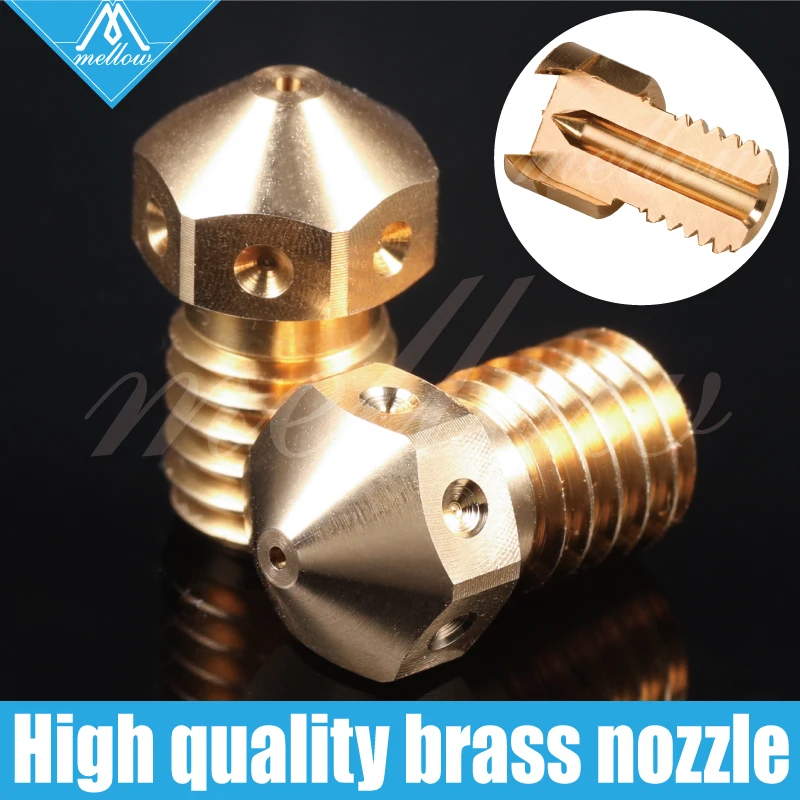 Высококачественные латунные сопла Mellow V6 для 3D принтера Hotend сопло M6 DDG NF Sunrise Extruder