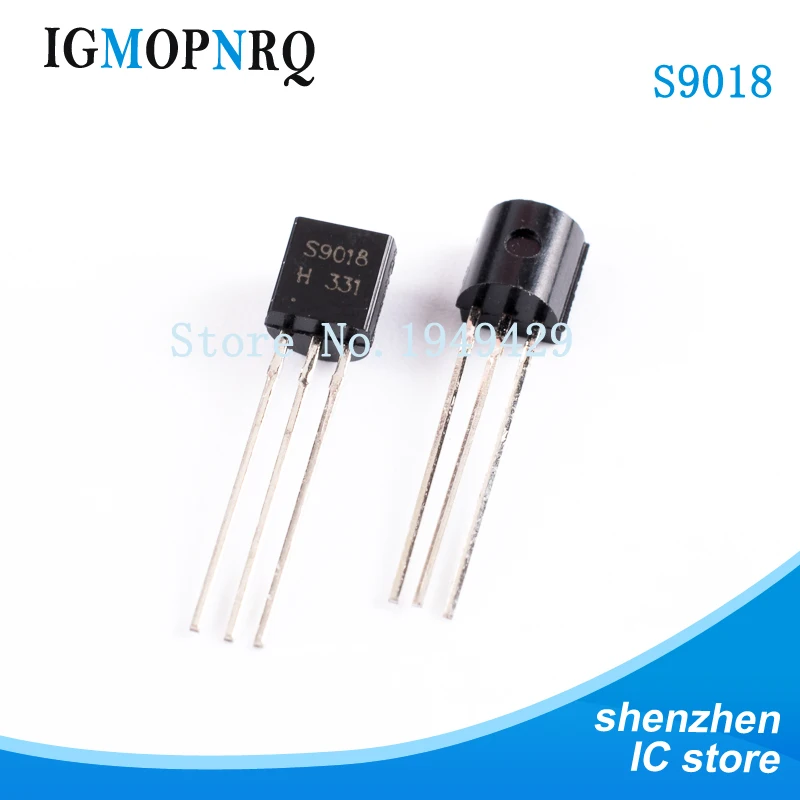 100Pcs S9018 SS9018 9018 Rf Bipolaire Transistors Npn/30V/50mA To 92 ...