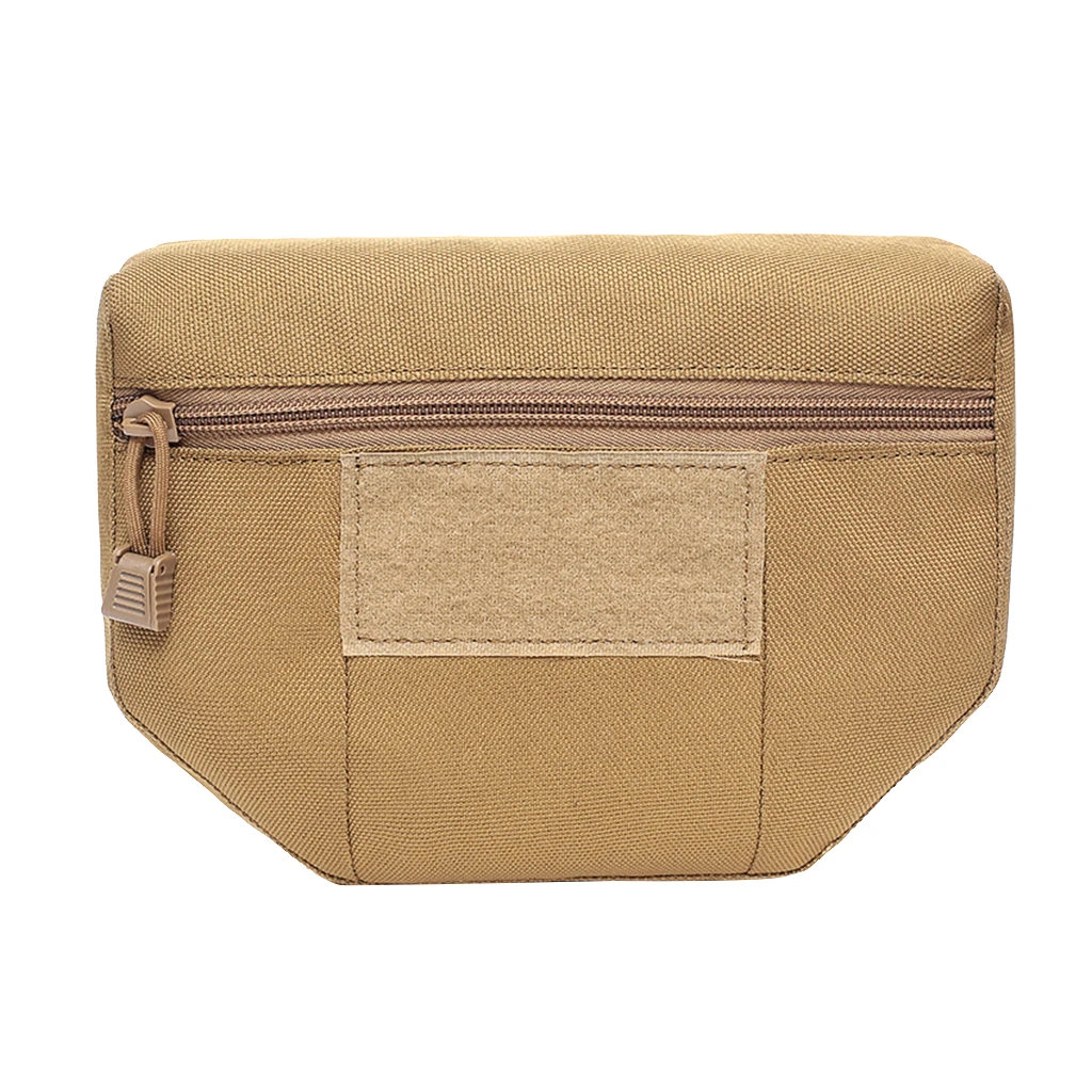 Outdoor Vest Pasted Bag Accessories Pouch Attachment Storage Bag for Outdoor Hiking Travel Cycling Hunting Running Fishing 