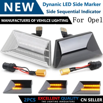 

2X For Opel Vectra C2002-2008 Signum 2003-2008 Led Dynamic Side Marker Turn Signal Light Sequential Blinker Lamp car Accessories