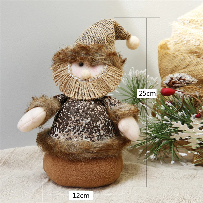 Santa Рождественская Подарочная коробка для конфет, Санта Клаус, снеговик, рождественские украшения для дома, новогодние подарочные пакеты - Цвет: Santa