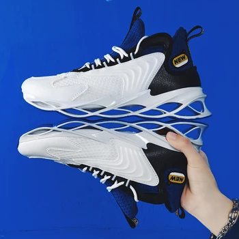 

2020New Fashion Blade Running shoes Hollow Sole Cushioning Outdoor Trend Sport Men's Sneakers Lace Up Zapatillas Sneaker