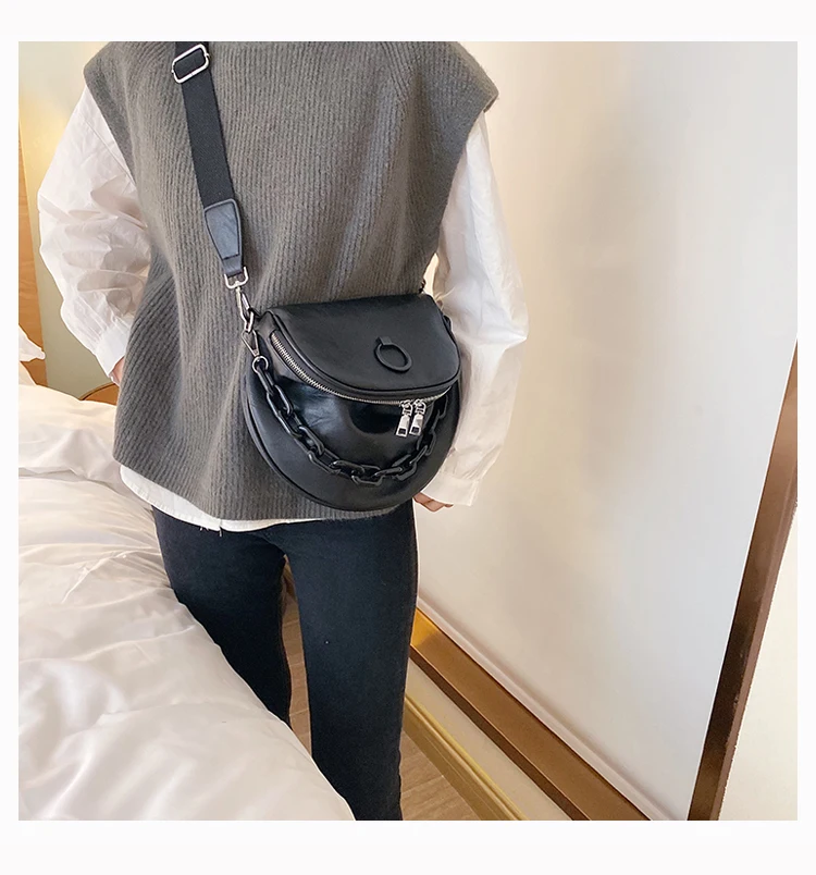 Одноцветная кожаная женская сумка Новая модная сумка через плечо широкий плечевой ремень сумка-мессенджер ретро мягкая кожаная сумка для покупок