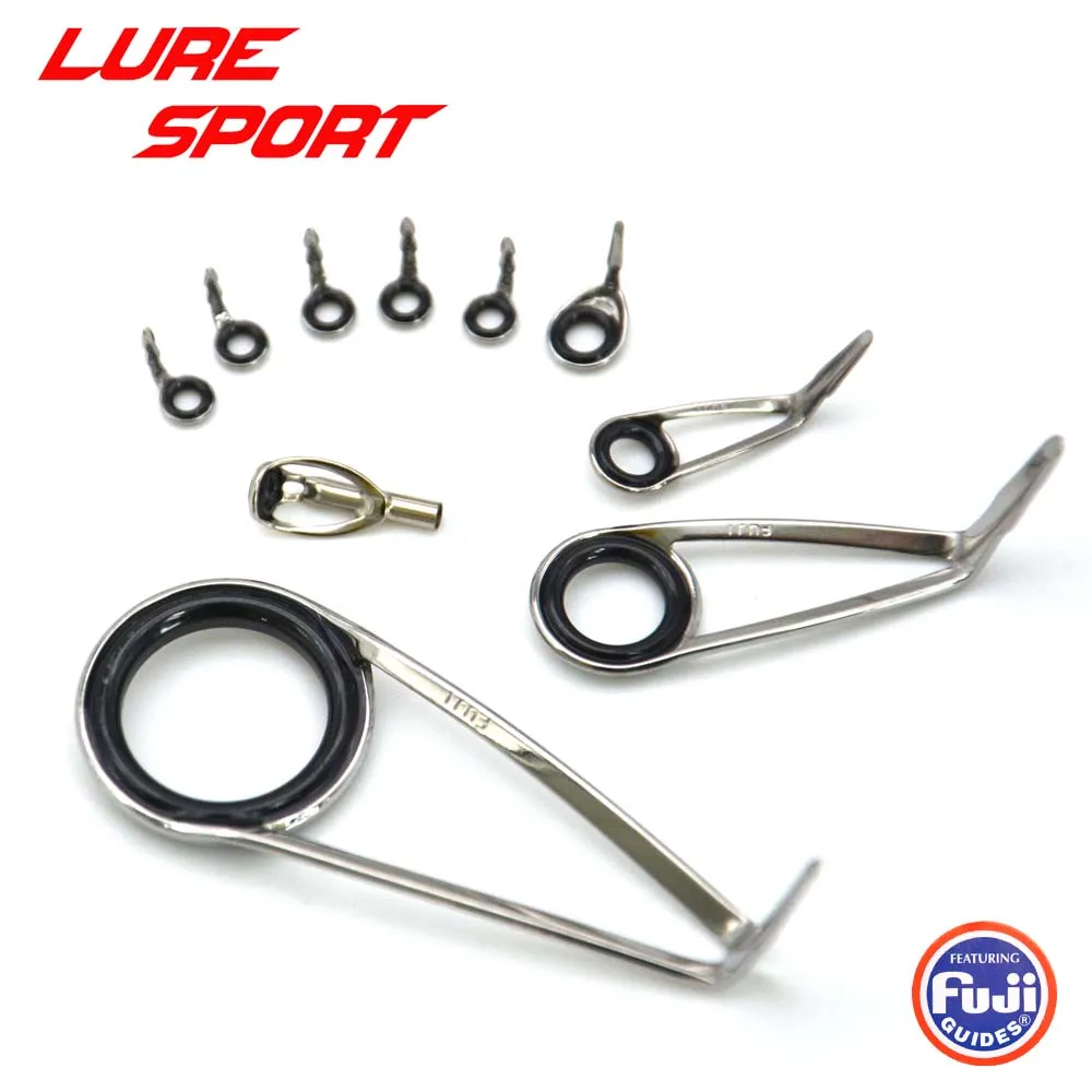FUJI 10pcs Rod Guide set LAG KTAG KLAG Guide LGAT Top Spinning Rod