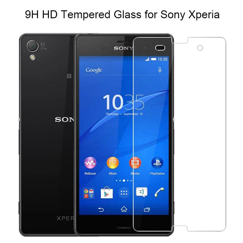 Закаленное стекло для sony M M2 M4 Aqua M5 T2 Ultra T3 защита экрана смартфона для sony Xperia L L1 L2 R1 plus защитная пленка