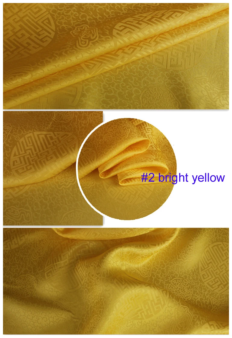 Китайская шелковая ткань жаккард шелк хлопок Шармез креп tissu 100 см* 114 см