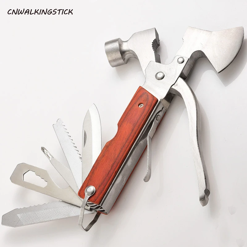 

Safety Ax Multifunction Outdoor Combination Tool Axe Hammer Multifunction Stainless Steel Camping Safety Hammer Outdoor Artifact